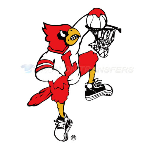 Louisville Cardinals Logo T-shirts Iron On Transfers N4877 - Click Image to Close
